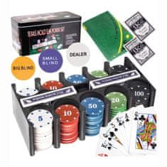 Northix Garnitura za poker - 200 markerjev 