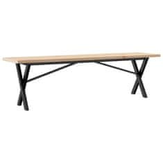 Vidaxl vidaXL Klubska mizica z nogami v obliki črke X 160x40x45,5 cm