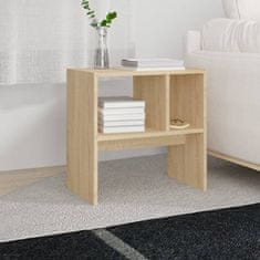 Vidaxl Stranska mizica sonoma hrast 50x30x50 cm iverna plošča