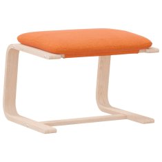 Vidaxl Stolček za noge temno rumeno 51x41x40 cm blago