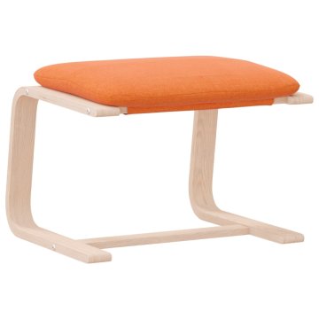 Vidaxl Stolček za noge temno rumeno 51x41x40 cm blago