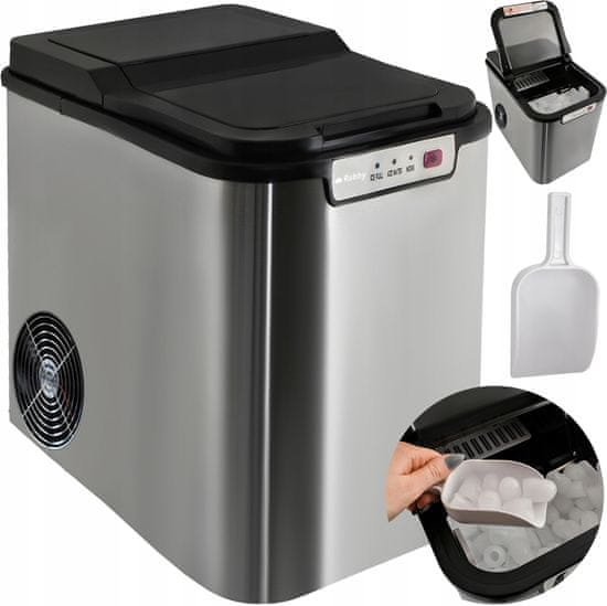Ruhhy 120W inox barski aparat za izdelavo ledenih kock 2,2l ledomat
