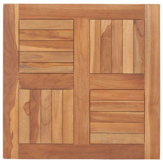 Vidaxl Mizna plošča iz trdne tikovine 60x60x2,5 cm