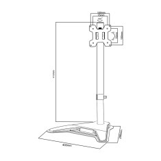 Maclean Nosilec za monitor MC-987 13" - 27"