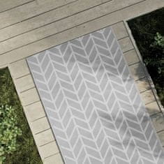shumee Zunanja preproga siva 80x250 cm PP