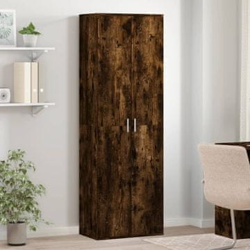 shumee Visoka omara dimljen hrast 60x35x180 cm inženirski les