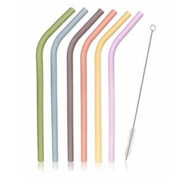 shumee SILIKONSKE SLAMICE ZA VEČKRATNO UPORABO 6 KOSOV + ČISTILO ZA BANKETNE STORITVE