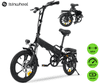 isinwheel U3 električno zložljivo kolo, 250W, črno