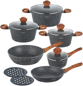 KLAUSBERG KOMPLET 12 GRANITNIH POSOD KB-7242 GRANITNI LES