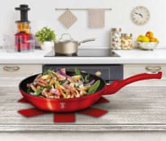 Granitna ponev 20 cm RDEČA METALNA LINE BH-1251