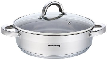 KLAUSBERG PLOŠČATI LONEC S POKROVOM 24 cm KB-7172