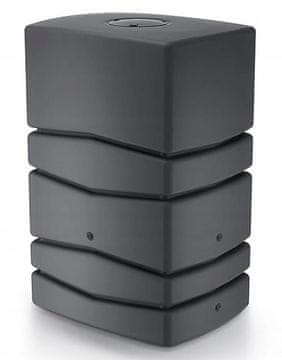 shumee Trpežen antracitni zbiralnik deževnice za vrt, 450 l