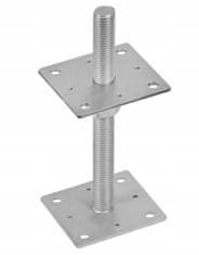 shumee Nastavljiv podstavek za drog z vijaki M24 80x250x4mm