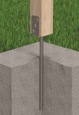 shumee Podstavek stebra, pocinkano sidro, 121x628x124mm