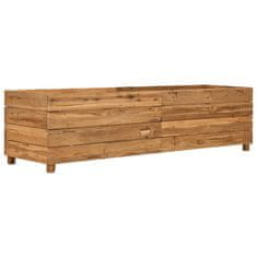 Vidaxl Visoka greda 150x40x38 cm reciklirana tikovina in jeklo