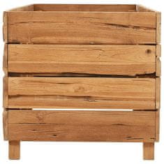 Vidaxl Visoka greda 150x40x38 cm reciklirana tikovina in jeklo