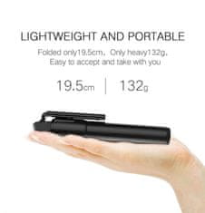 Selfie Stick Bluetooth selfi palica + stojalo, črna K07 Dali