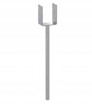 DOMAX Podstavek za steber, pocinkano sidro, 161x624x12mm