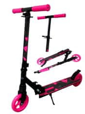 R-Sport Velika skiro H10 ROZA-ČRNA Zložljiva R-Sport kolesa 145 mm do 100 kg