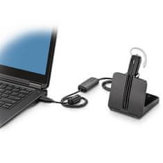 Poly Brezžične bluetooth DECT slušalke Plantronics CS540A (RJ11) črne s stojalom, mikrofon 84693-02
