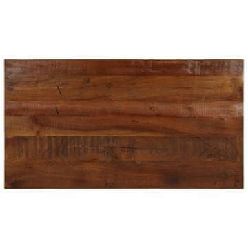 shumee vidaXL Mizna plošča 100x70x3,8 cm pravokotna trden predelan les