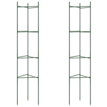 Vidaxl Mreža za paradižnik 2 kosa 154 cm jeklo PP