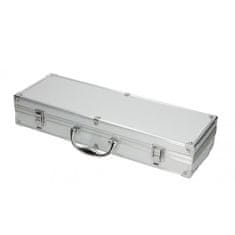 Brandani 4-delni set za žar v kovčku 45x16xh9cm / inox, les