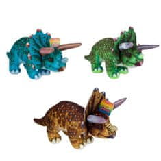 Teddies Dinozaver/Ceratopsian pliš 38x15cm 3 barve 24m+