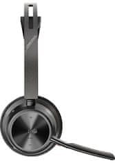 Poly Brezžične Bluetooth slušalke Plantronics Voyager Focus 2-M Teams s stojalom za polnjenje ANC, črne 214433-02M / 77Y90AA