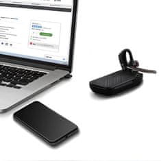 Poly Brezžične Bluetooth slušalke Plantronics Voyager 5200 UC črne (206110-102 / 7K2F3AA) s polnilnim stojalom