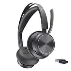 Poly Brezžične Bluetooth slušalke z mikrofonom Plantronics Voyager Focus 2 UC črne (213726-01) 76U46AA
