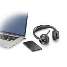 Poly Brezžične Bluetooth slušalke z mikrofonom Plantronics Voyager Focus 2 UC črne (213726-01) 76U46AA