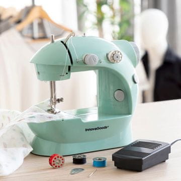 UNBRANDED Mini Portable Sewing Machine with LED, Thread Cutter and Accessories Sewny InnovaGoods