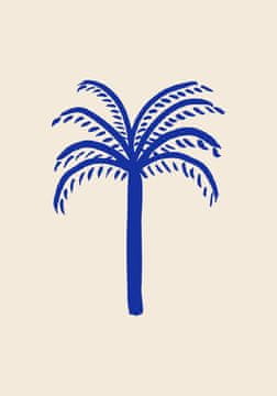 Pelcasa Blue Palm - 30x40 cm
