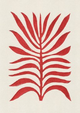 Pelcasa Red Branch / Lino Print - 50x70 cm
