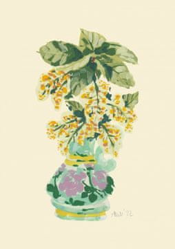 Pelcasa Blooming Linden In Vase - 50x70 cm