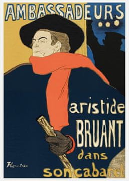 Pelcasa Ambassadeurs Aristide Bruant Dans Son Cabaret (1892) - 50x70 cm