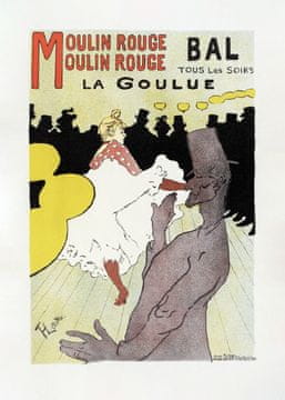 Pelcasa Affiche Pour Le Moulin Rouge La Goulue (1898 - 30x40 cm
