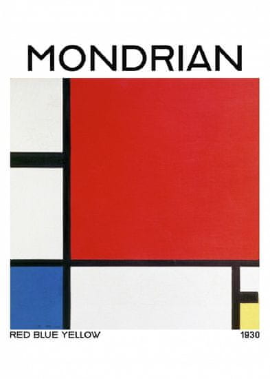 Pelcasa Composition With Red, Blue, And Yellow 1930 - 21x30 cm