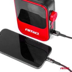 AMIO Brezžični zračni kompresor z digitalnim manometrom - Powerbank