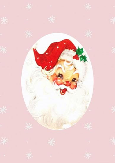 Pelcasa Pink Santa Claus Father Christmas - 70x100 cm