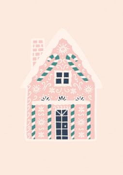 Pelcasa Christmas Gingerbread House - 50x70 cm