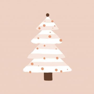 Pelcasa Blush Christmas Tree - 70x100 cm