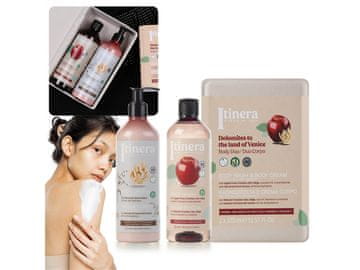 sarcia.eu ITINERA Darilni set: zaščitni gel za prhanje + losjon za telo z ovesom iz Veneta 2x370 ml