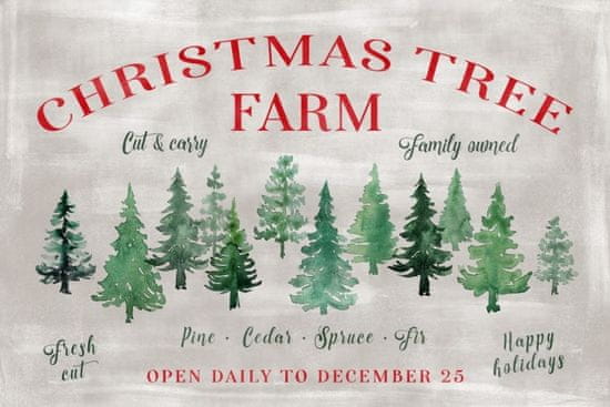 Pelcasa Christmas Tree Farm Sign - 50x70 cm