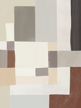 Pelcasa Neutral Color Geometrical Abstract 02 - 70x100 cm