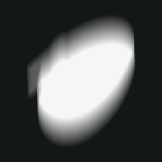 Pelcasa White Blurry Object 03 - 50x70 cm 