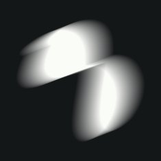 Pelcasa White Blurry Object 02 - 50x70 cm 