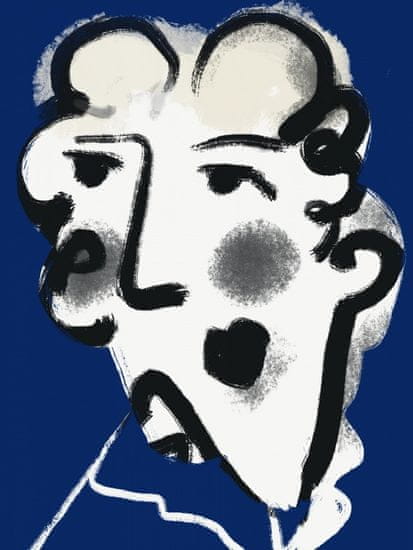 Pelcasa Landlady In Blue - 21x30 cm