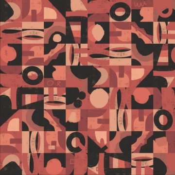 Pelcasa Mid Century Grid Pattern Nine - 30x40 cm